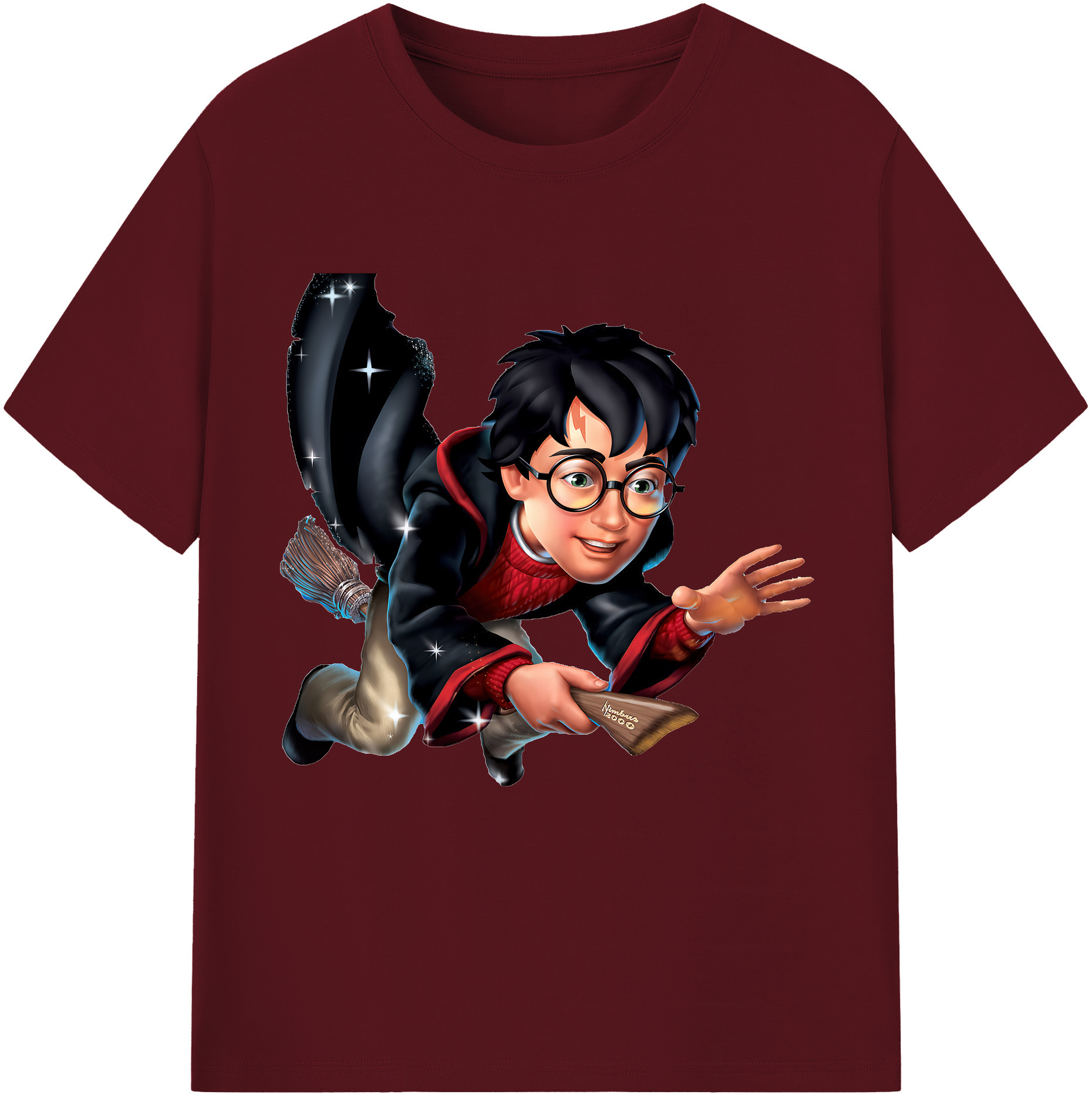 （画像用） Harry Potter ハリー・ポッターシリーズ 綿100％半袖Tシャツ（フロントプリント）
